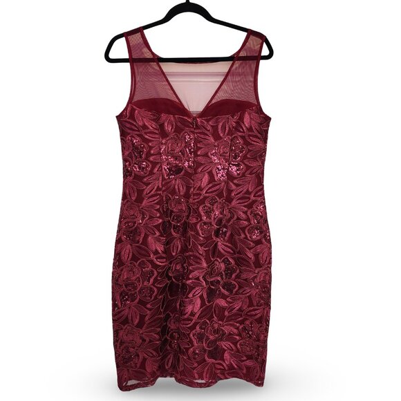 JS Collections Sequin Embroidered Dress - Size 10 - Picture 2 of 5